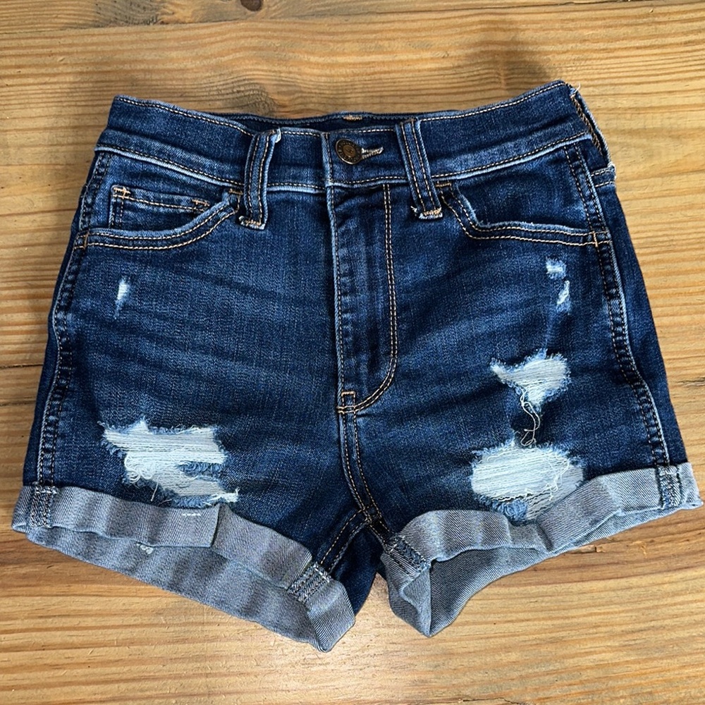 Hollister Cuffed Denim Shorts